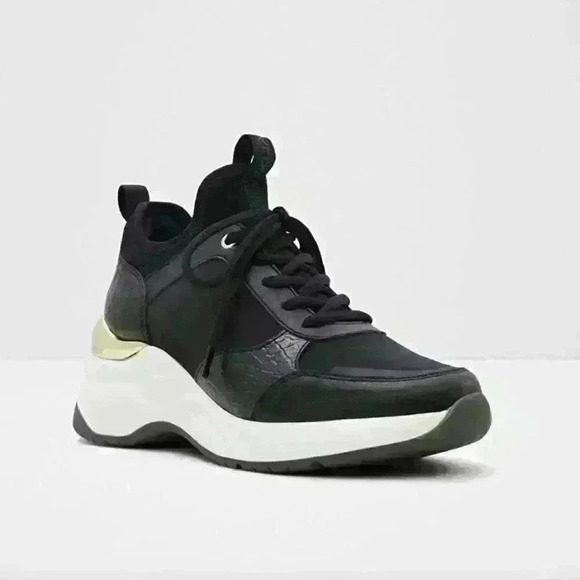 Aldo Black Sneakers NWOT - Picture 3 of 7